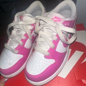 Nike Dunks Pink and White